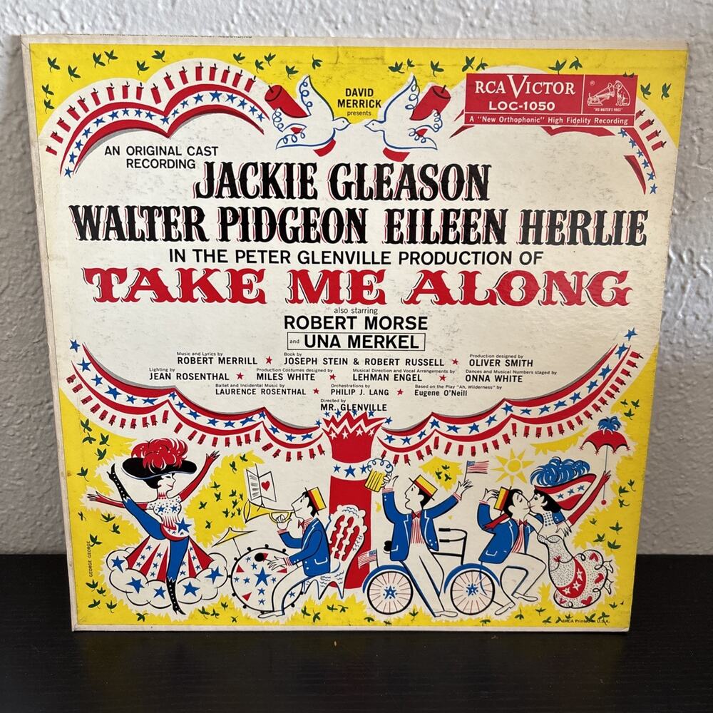 Jackie Gleason Walter Pidgeon Eileen Herlie Take Me Along Original Cast LOC1050